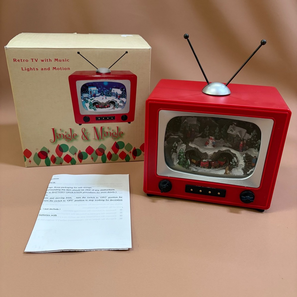 Cracker‎ Barrel Jingle & Mingle Retro TV Christmas Music Lights Motion 9 So gs